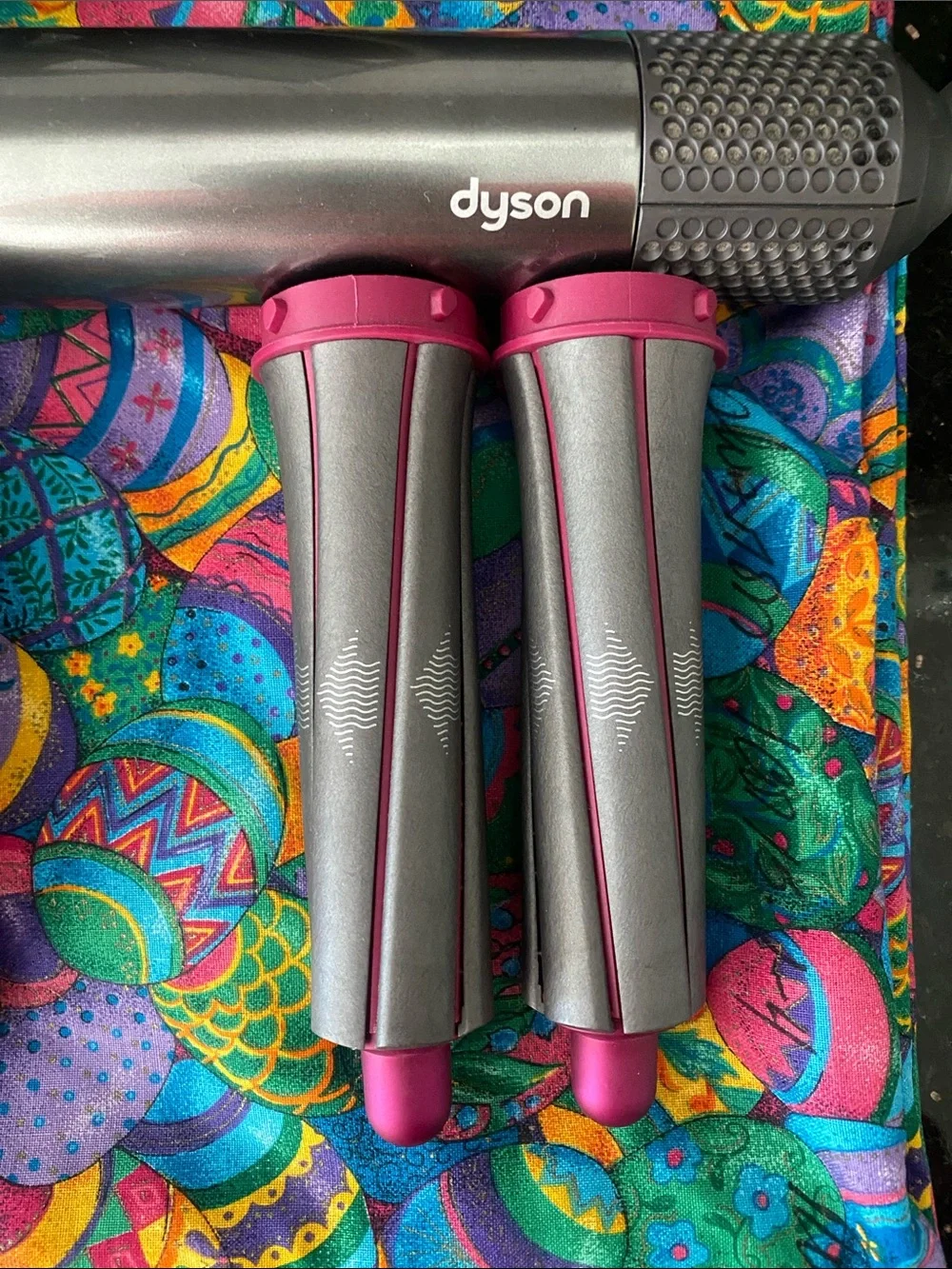 Dyson Air Wrap Styler Set in Pink and Gray
